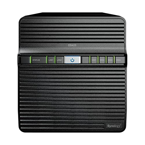 Synology DS423 16 TB 4 Bay Desktop NAS Lösung installiert mit 4 x 4 TB HAT5300 Laufwerken von Synology