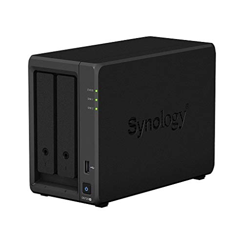 Synology DS720+ 28TB 2 Bay Desktop NAS System, installiert mit 2 x 14TB Toshiba N300 Festplatten, DS720+ + 2xHDWG21EUZSVA, 28 TB von Synology