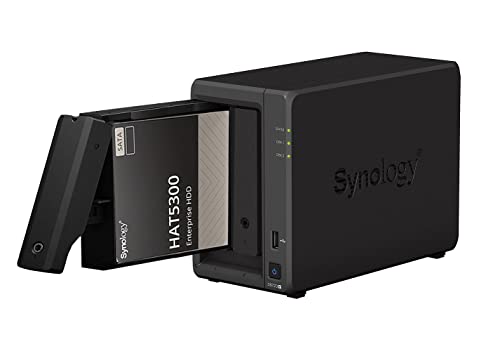 Synology DS723+ 6GB NAS 24TB (2X 12TB) HAT5300, montiert und getestet mit DSM SE installiert von Synology
