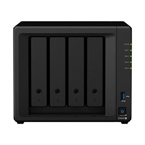 Synology DS920+(8G) Synology RAM 4-Bay 48TB Bundle mit 4X 12TB WD Red Plus von Synology