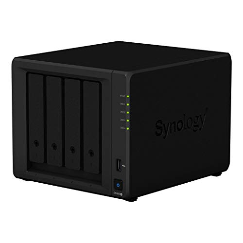Synology DS920+ 56TB 4 Bay Desktop NAS System, installiert mit 4 x 14TB Seagate IronWolf Festplatten von Synology