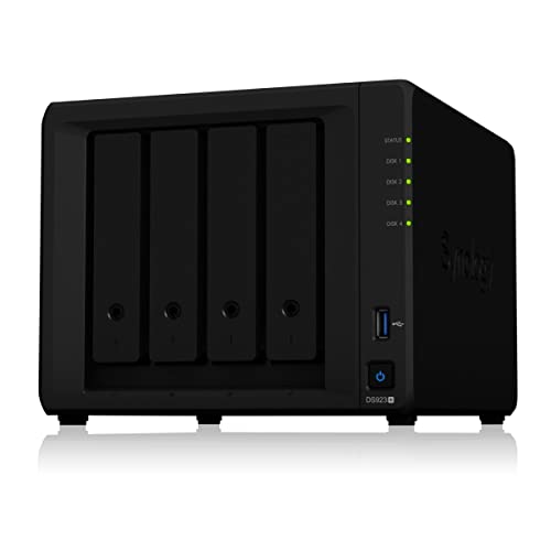 Synology DS923+ 4GB NAS 24TB (4X 6TB) WD Red+, montiert und getestet mit SE DSM installiert von Synology