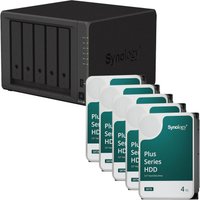 Synology DiskStation DS1522+ 5 Einschübe NAS-Server Leergehäuse + 20 TB Synology Plus (5x 4TB) von Synology