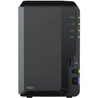 Synology DiskStation DS223 NAS-Server Gehäuse 0GB 2 Bay USB 3.2 Gen 1 Frontanschluss (USB 3.0), Syn von Synology