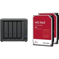 Synology DiskStation DS423+ 4 Einschübe NAS-Server Leergehäuse + 8TB (2x4TB) WD Red 40EFPX SATA 3.5" HDD Festplatten von Synology