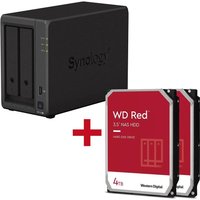 Synology DiskStation DS723+ 2 Einschübe NAS-Server Leergehäuse + 2x WD Red SATA 3.5" HDD 4TB Festplatte von Synology