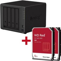 Synology DiskStation DS923+ 4 Einschübe NAS-Server Leergehäuse + 2x WD Red SATA 3.5" HDD 4TB Festplatte von Synology