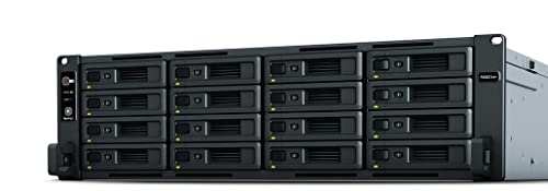 Synology NAS RS4021xs+ 0/16HDD Rack 3HE, schwarz, 132.3 mm x 482 mm x 656.5 mm von Synology