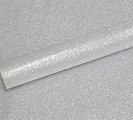 A4 Glitzer Karte silber Soft Touch 100% Fusselfreier verkapselter 250 gsm Karte 10 Stück Blatt von Syntego