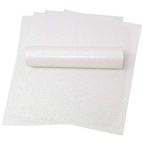 Syntego A4 dickes und weiches Glitzerpapier 150 g/m² / 40 lb 10 Blatt (weiß irisierend) Syntego A4 dickes und weiches Glitzerpapier 150 g/m² / 40 lb 10 Blatt (weiß irisierend) von Syntego