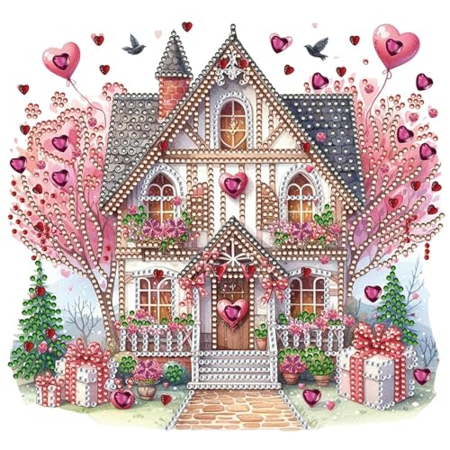5D DIY Magical Love Hearts House Teilweise speziell geformte Bohrer Diamantmalerei für Erwachsene 30 cm x 30 cm Leinwand 5D DIY Magical Love Hearts House Teilweise speziell geformte Bohrer Diamantmalerei für Erwachsene 30 cm x 30 cm Leinwand von Syntego