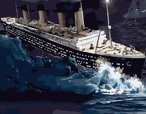 Syntego 5D-Diamantmalerei-Set zum Selbermachen, Titanic, Kristall-Strass-Leinwand, 30 x 40 cm von Syntego