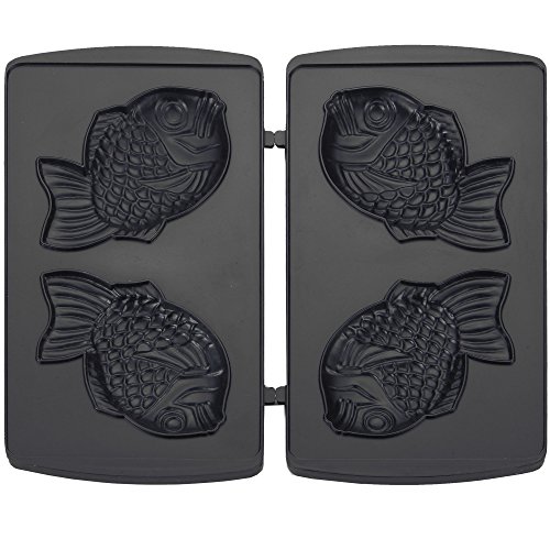 1 Satz Taiyaki-Fishplatten passend für Syntrox Chef Maker SM-1300W 1 Satz Taiyaki-Fishplatten passend für Syntrox Chef Maker SM-1300W von Syntrox Germany