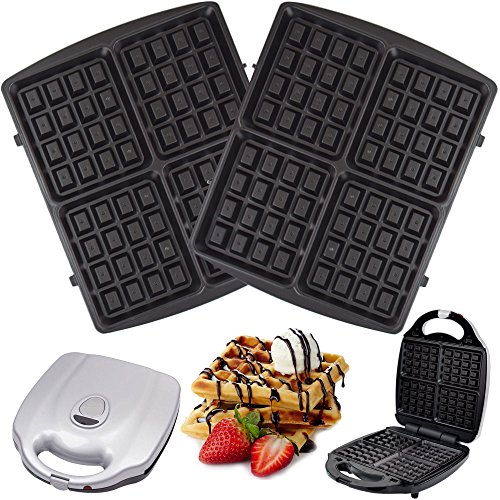 1 Satz Waffelplatten passend für Syntrox Chef Maker ZN-2000W und Efbe Schott Zaubernuss ZN 800 XXL von Syntrox Germany