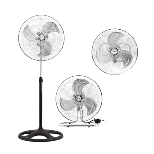Syntrox 3 in1 Edelstahl Standventilator | Tischventilator | Wandventilator Jivari, Höhenverstellbarer Ventilator, 3 Schaltstufen, leise und modern Syntrox 3 in1 Edelstahl Standventilator | Tischventilator | Wandventilator Jivari, Höhenverstellbarer Ventilator, 3 Schaltstufen, leise und modern von Syntrox Germany
