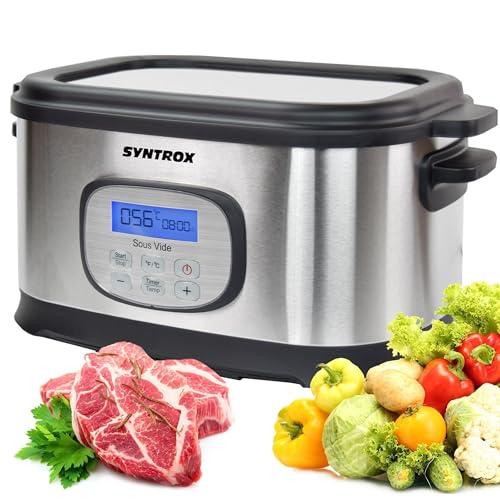 Syntrox 16 in1 Sous Vide Garer | Kocher Marsipu | Multikocher | Vakuumgarer, Konstante Temperaturkontrolle, Einfache Bedienung, Leicht zu reinigen, Küchengerät Syntrox 16 in1 Sous Vide Garer | Kocher Marsipu | Multikocher | Vakuumgarer, Konstante Temperaturkontrolle, Einfache Bedienung, Leicht zu reinigen, Küchengerät von Syntrox Germany