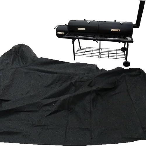 Syntrox Germany Abdeckplane, Schutzhülle, Grillzubehör, Farbe: Schwarz, 133×73×109cm für Smoker AP-600, Abdeckhaube, Grill Zubehör, UV-Schutz, Witterungseinflüsse abwehren, Robuste Grillabdeckung von Syntrox Germany