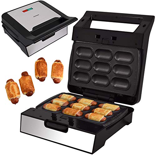 Syntrox Germany Brezel Nugget Maker MM-1400W mit herausnehmbaren Backplatten von Syntrox Germany