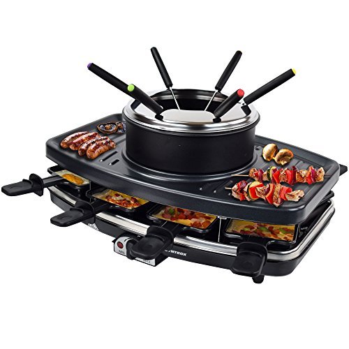 Syntrox Germany Freiburg 3 in 1 Raclette-Grill-Fondue-für 8 Personen von Syntrox Germany