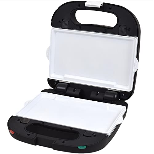Syntrox Teppanyaki-Grill Kombigerät mit Wechselplatten SM-1500W Perom, Antihaftbeschichtet, Edelstahl, Schwarzes Design, Kompakt und Robust, Rutschfeste Standfüße von Syntrox Germany