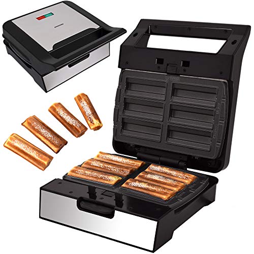Syntrox Germany Krapfen Maker Churros Maker MM-1400W Churros mit herausnehmbaren Backplatten Syntrox Germany Krapfen Maker Churros Maker MM-1400W Churros mit herausnehmbaren Backplatten von Syntrox Germany