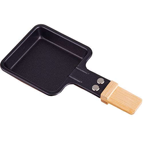 Syntrox Germany Raclette Grill Pfännchen viereckig mit Bambusgriff (1) von Syntrox Germany