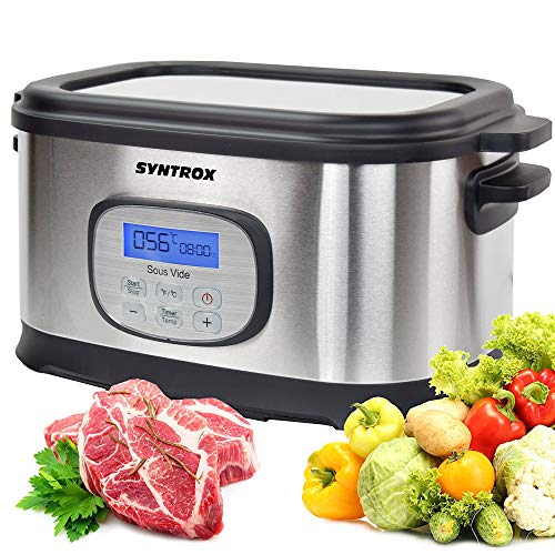 Syntrox Germany Sous Vide Kocher Multikocher, Vakuumgarer, Slow Cooker Langsamgarer, Schongarer der Premiumklasse Syntrox Germany Sous Vide Kocher Multikocher, Vakuumgarer, Slow Cooker Langsamgarer, Schongarer der Premiumklasse von Syntrox Germany