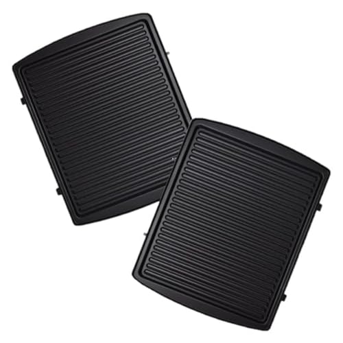 Syntrox Kontaktgrill Wechselplatten für Multimaker ZN-2000W, Antihaftbeschichtet, Viele Verwendungsmöglichkeiten, Edelstahl, Ersatzplatten, Ersatzteile Multimaker von Syntrox Germany