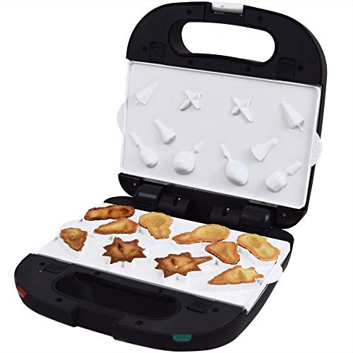 Syntrox Germany X-Mas Weihnachtsmotiv Maker Waffeleisen mit keramisch beschichteten Backplatten SM-1500W von Syntrox Germany