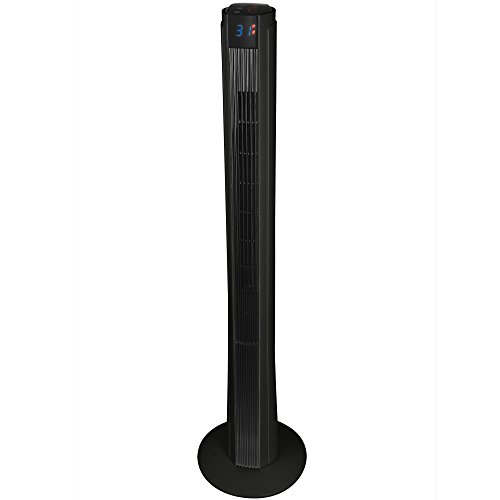 Syntrox Germany XXL Turmventilator TFT-50W-DTP Black Tower Ventilator mit Fernbedienung, Timer und Oszillation Standventilator Säulenventilator Windmaschine Lüfter Gebläse Syntrox Germany XXL Turmventilator TFT-50W-DTP Black Tower Ventilator mit Fernbedienung, Timer und Oszillation Standventilator Säulenventilator Windmaschine Lüfter Gebläse von Syntrox Germany