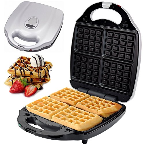 Syntrox Germany XXL Waffeleisen für Belgische Waffeln mit herausnehmbaren Platte von Syntrox Germany