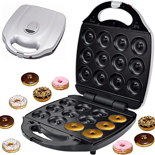 Syntrox Germany ZN-2000W-Donut Maker für 12 Donuts mit austauschbaren Platten von Syntrox Germany