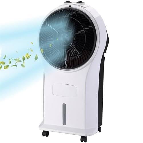 Syntrox Luftkühler mit Wasser Chilly | Verdunstungskühler | Luftbefeuchter, Multifunktions-Ventilator, Effektive Temperaturreduktion, 45 Watt, gegen trockene Luft Syntrox Luftkühler mit Wasser Chilly | Verdunstungskühler | Luftbefeuchter, Multifunktions-Ventilator, Effektive Temperaturreduktion, 45 Watt, gegen trockene Luft von Syntrox Germany