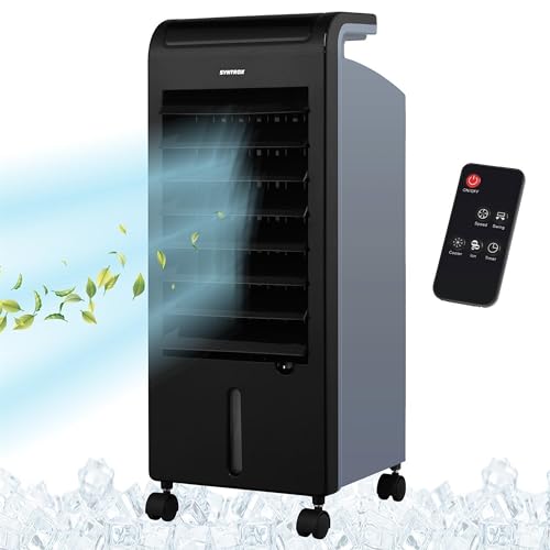 Syntrox Mobiler Luftkühler mit Wasser Soft | Luftbefeuchter | Verdunstungskühler, 80 Watt, 5 Liter Kapazität, Raumluftbefeuchter, Wasserverdunstungskühler, mit Timer Syntrox Mobiler Luftkühler mit Wasser Soft | Luftbefeuchter | Verdunstungskühler, 80 Watt, 5 Liter Kapazität, Raumluftbefeuchter, Wasserverdunstungskühler, mit Timer von Syntrox Germany