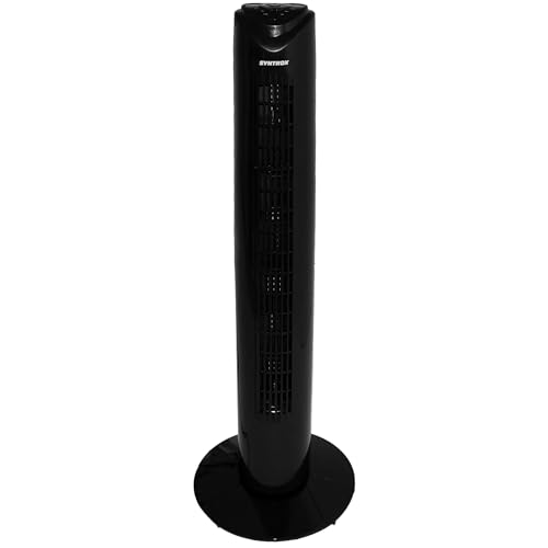 Syntrox Oszillierender Turmventilator Spruzzio | Tower Fan | Standventilator, inklusive Fernbedienung, mit LED-Display, Benutzerfreundlich, Nachtmodus Syntrox Oszillierender Turmventilator Spruzzio | Tower Fan | Standventilator, inklusive Fernbedienung, mit LED-Display, Benutzerfreundlich, Nachtmodus von Syntrox Germany