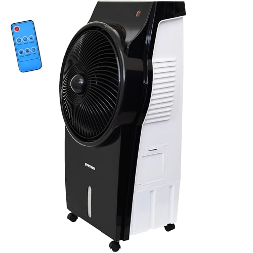 Syntrox Verdunstungskühler Wasser gekühlt Blowy | Ventilator | Wasserkühler, Ventilator mit Luftbefeuchter, 95 Watt, mit Rollen und Fernbedienung, Timer-Funktion Syntrox Verdunstungskühler Wasser gekühlt Blowy | Ventilator | Wasserkühler, Ventilator mit Luftbefeuchter, 95 Watt, mit Rollen und Fernbedienung, Timer-Funktion von Syntrox Germany