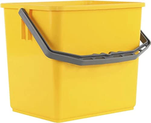 Synx Tools Eimer - für Mopp - Werkwagen - 6L - Gelb Ersatzteile für verschiedene Reinigungswagen 6 Liter Eimer von Synx Tools