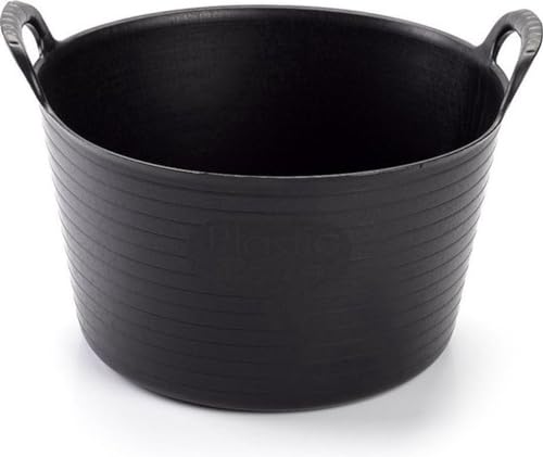 Synx Tools Flexibler Eimer / Wäschekorb schwarz 42 Liter - Aufbewahrungskörbe - Wäschekorb - Wäschekorb - Flexible Eimer - Wäschebox - Wäschekorb von Synx Tools