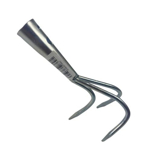 Synx Tools Gartenkratzer 3 Zähne verzinkt Unkrautentferner/Unkrautbekämpfung Ohne Stahl von Synx Tools