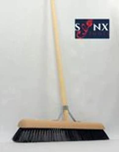 Synx Tools Hallenfeger 50cm - Pferdehaar / Raumfeger - Weicher Besen 50 cm - Besenstiel - Veger - Besen Innen - Besen weich mit Stiel 160 cm von Synx Tools