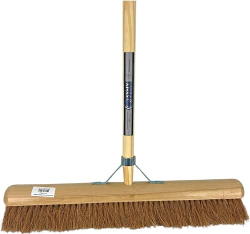 Synx Tools Hallenfeger - Cocos 60 cm - Weiche Besen - Vegan - Garten - Indoor Besen Cocoshare - Weiche Besen mit Stiel 150cm von Synx Tools