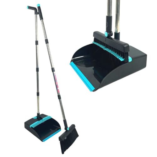 Synx Tools Kehrmaschine und Dose,Besen und Kehrset, Klappbare Kehrschaufel mit langem Stiel, Kehrbesen und Kehrschaufel mit langem Stiel von Synx Tools