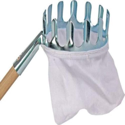 Synx Tools Obstpflücker Mit Stiel 150cm - Apfelpflücker Obsternter Kirschpflücker Obst Sammler Birnenpflücker Baumwollbe Landwirtschaftsgartenzubehör Werkzeugeutel von Synx Tools