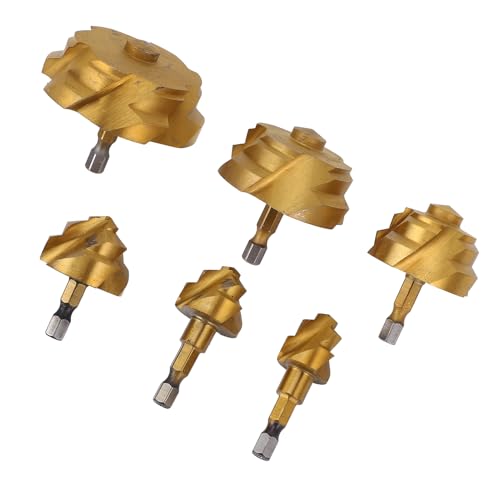 Syrisora 6 PCs PPR Hebel -Stufen Bohrbit Set 20 25 32 40 50 63 Mm 1/4 Zoll Sechskant Shank Spiral Water Rohr Expansion Bohrer Bitstabile Stabile Leistung Einfach zu Installieren zu von Syrisora