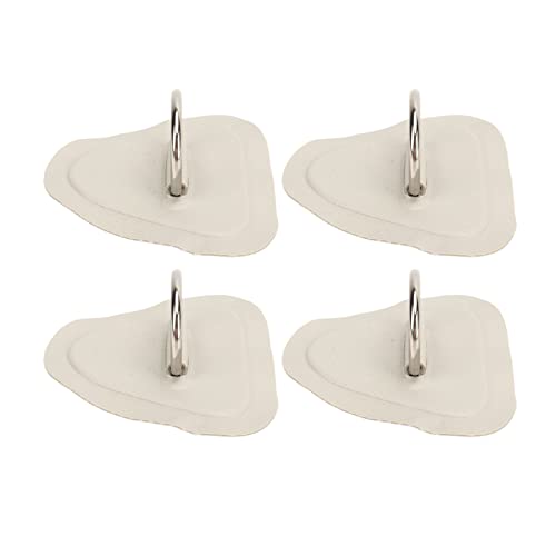 Syrisora D-Ring-Patch für Schlauchboote, Ring-Patch für Schlauchboote, 4 Stück D-Ring-Patch, D-Ring-Pad aus Edelstahl für Schlauchboote, Surfbretter, Schlauchboote, Paddelbretter (Grau) von Syrisora