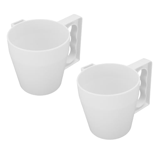 Syrisora Eiscreme-Pint-Halter, 2 Stück Eiscreme-Anti-Freeze-Cup-Halter, Eiscreme-Pint-Halter in Cup-Form Eis Halter mit Löffel Weiß Syrisora Eiscreme-Pint-Halter, 2 Stück Eiscreme-Anti-Freeze-Cup-Halter, Eiscreme-Pint-Halter in Cup-Form Eis Halter mit Löffel Weiß von Syrisora