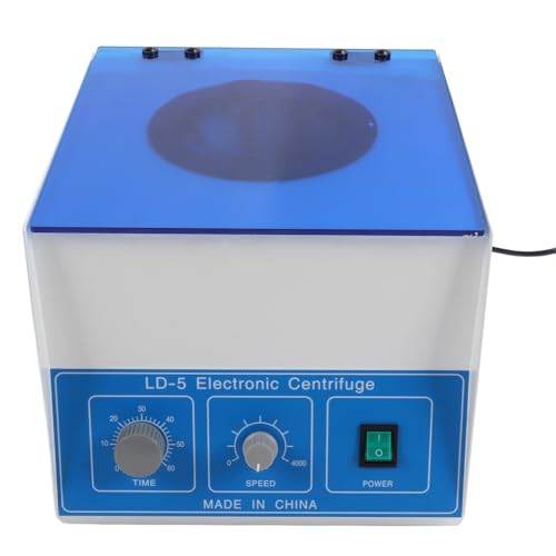 Syrisora ​​Elektrische Tischzentrifuge, 2770 X G, 4000 U/min, 50 Ml X 8 Kapazität, Geräuscharme Laborzentrifuge mit Timer-Geschwindigkeitsregelung (EU-Stecker) von Syrisora