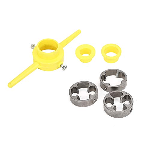Syrisora Form Gewindeform PVC Gewinde Werkzeug Hersteller Rohr NPT Runde Schneideisen Set Rohr Einfädler Sanitär Handwerkzeug 1 Zoll, 1/2 Zoll, 3/4 Zoll von Syrisora