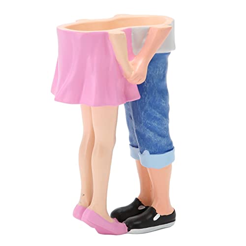 Syrisora ​​Pärchen-Übertopf, Kunstharz, Leicht, Modern, Zarte Figur, Blumentopf-Figur, Skulptur, Schreibtisch-Dekoration von Syrisora