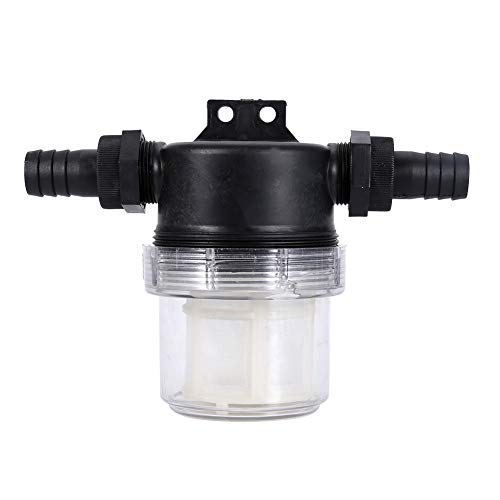 Syrisora Pumpenfilter Transparent Inline Mesh Sieb Wasserpumpenfilter Bewässerung High Flow Gartenbewässerungsschnittstellenrohre, Wasserpumpenfilter, Pestizidzubehör von Syrisora